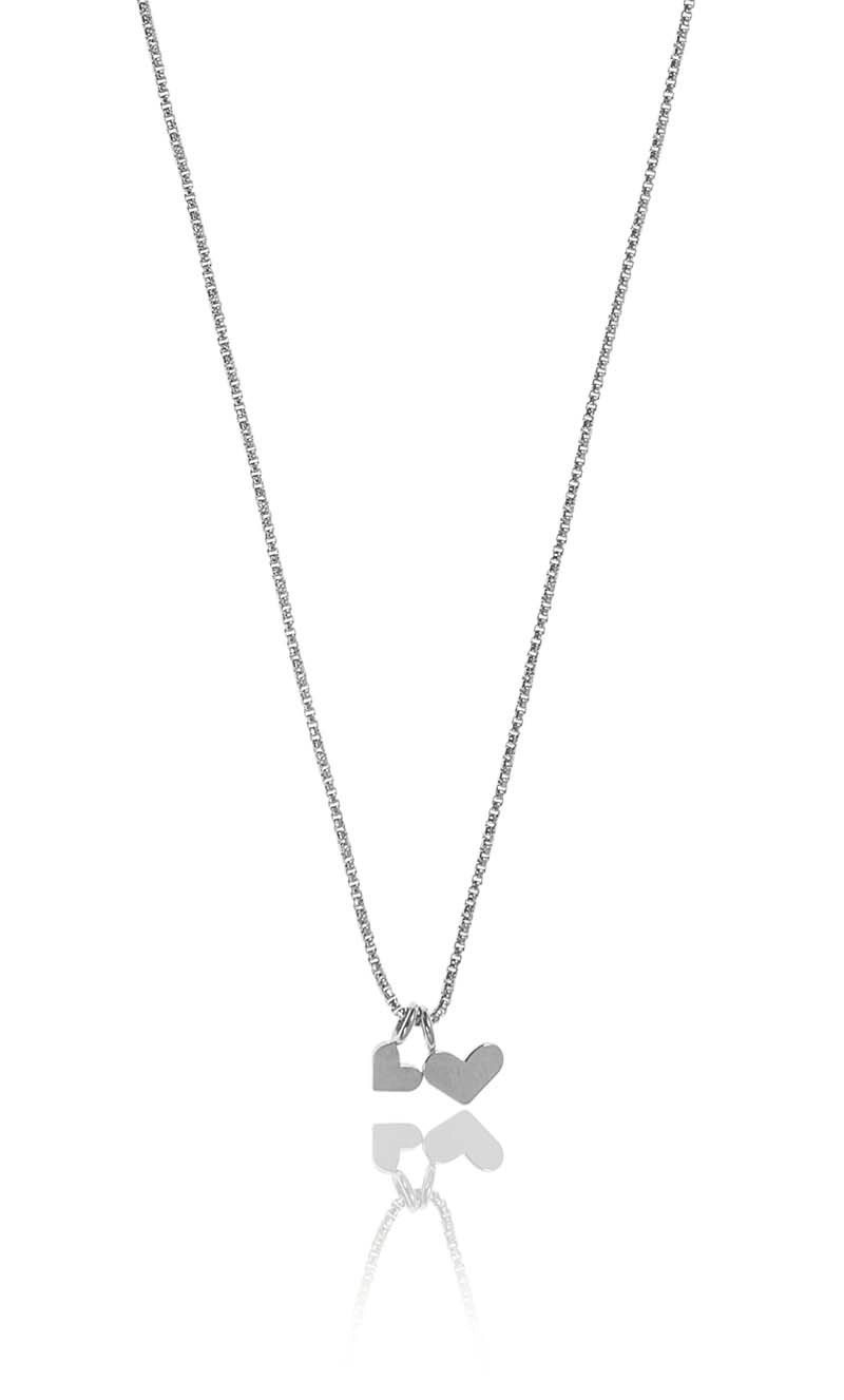 CU Jewellery - Love Pendant Necklace Silver