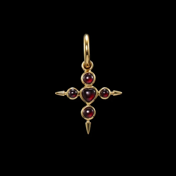 Empress Garnet Earring Gold - Maria Nilsdotter - 1-2 dagars leverans - Nordic Spectra