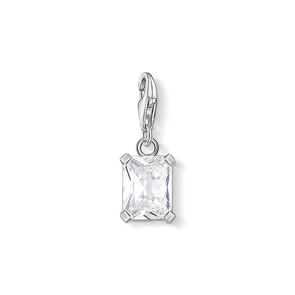 Vit Rektangulär Sten Berlock - Thomas Sabo berlock - Snabb frakt & paketinslagning - Nordicspectra.se