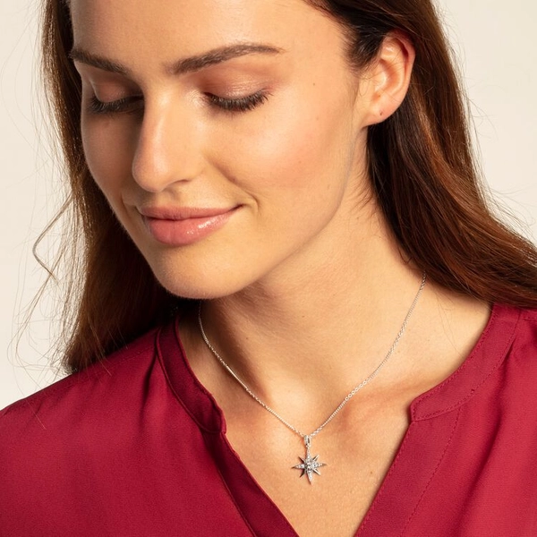 Kette Royalty Stern Weiß von Thomas Sabo, Schneller Versand - Nordicspectra.de