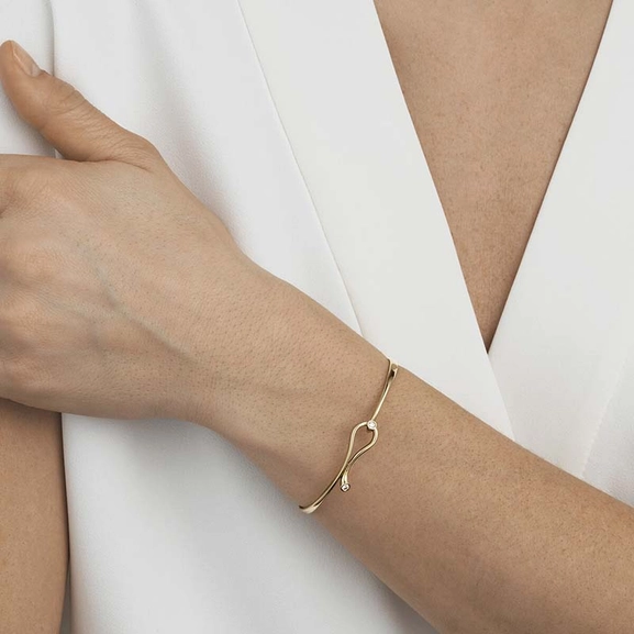 Magic Armring Guld med Briljanter - Georg Jensen armband - Snabb frakt & paketinslagning - Nordicspectra.se