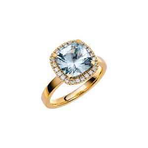 Fairytale 11 Aquamarine Gold - Wedding & engagement rings - Schalins - Scandinavian design - Nordic Spectra