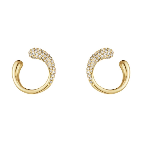 Mercy Ohrringe Gold & Diamant 0.38 ct von Georg Jensen, Schneller Versand - Nordicspectra.de
