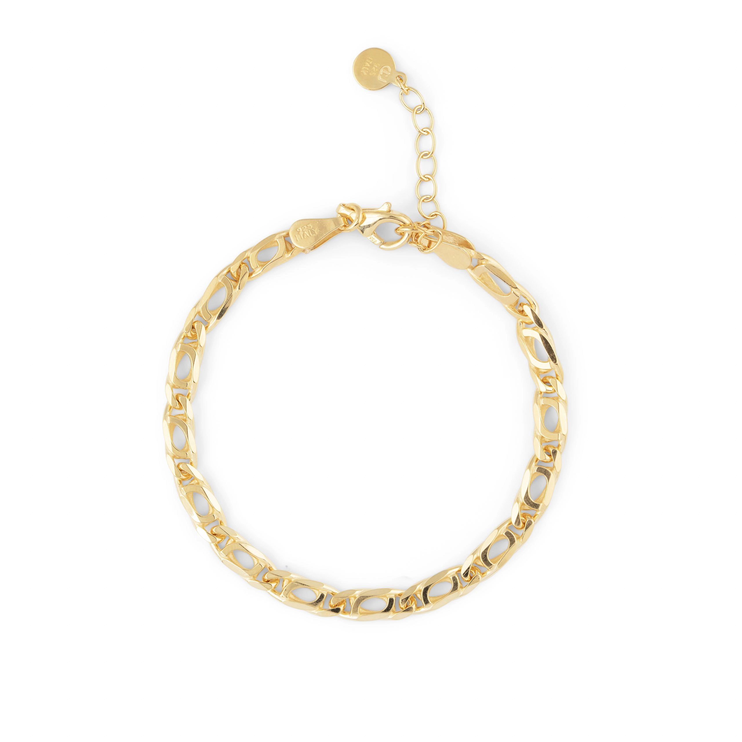 CU Jewellery - Victory Plain Bracelet Gold