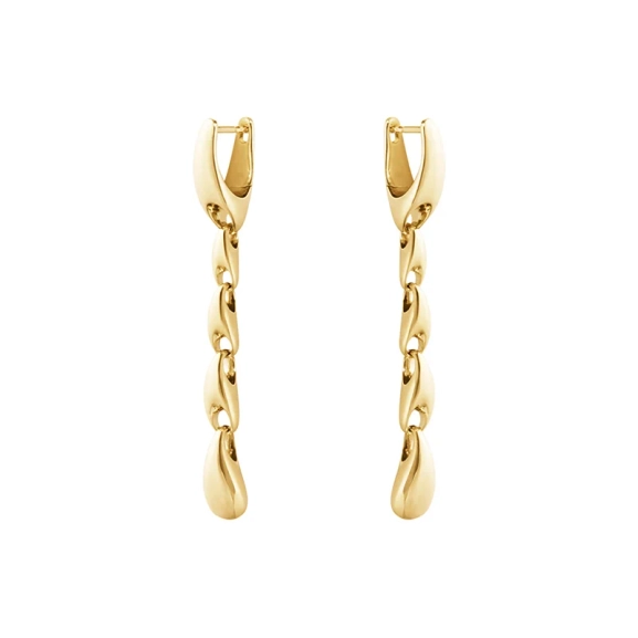 Reflect Örhängen Länkar Guld - Georg Jensen - Designsmycken med snabba & trygga leveranser - Nordic Spectra