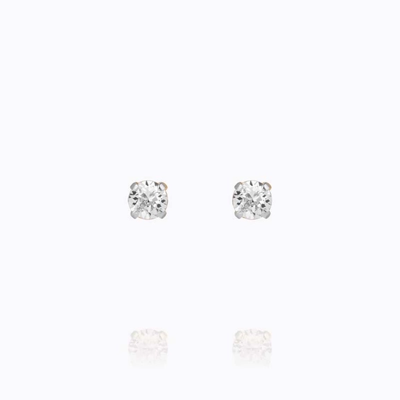Mini Stud Earrings Rhodium Crystal - Caroline Svedbom - Snabb frakt & paketinslagning - Nordicspectra.se