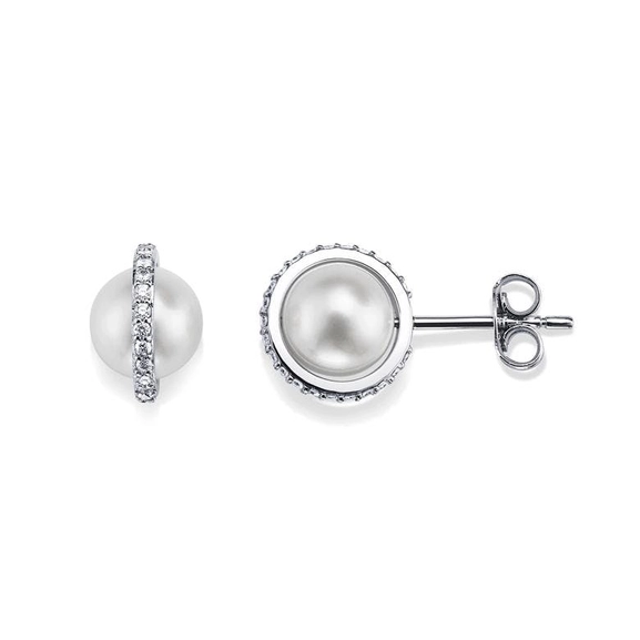 Day Pearl & Stars Ear White Gold von Efva Attling, Schneller Versand - Nordicspectra.de