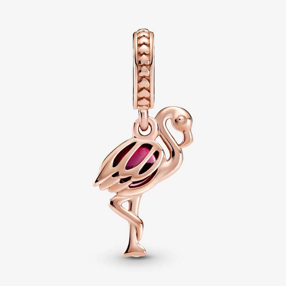 Pinkki Muranolasinen Flamingo Riipushela - PANDORA - Suuri valikoima & ilmainen lahjapaketointi - Nordicspectra.fi