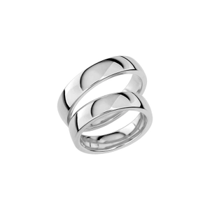 SR1034-5 Platina - Vigsel- & förlovningsringar - Schalins - Fri storleksändring* - Nordic Spectra