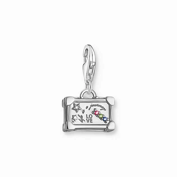 Charm pendant colourful vintage suitcase silver - Thomas Sabo - Suuri valikoima & ilmainen lahjapaketointi - Nordicspectra.fi
