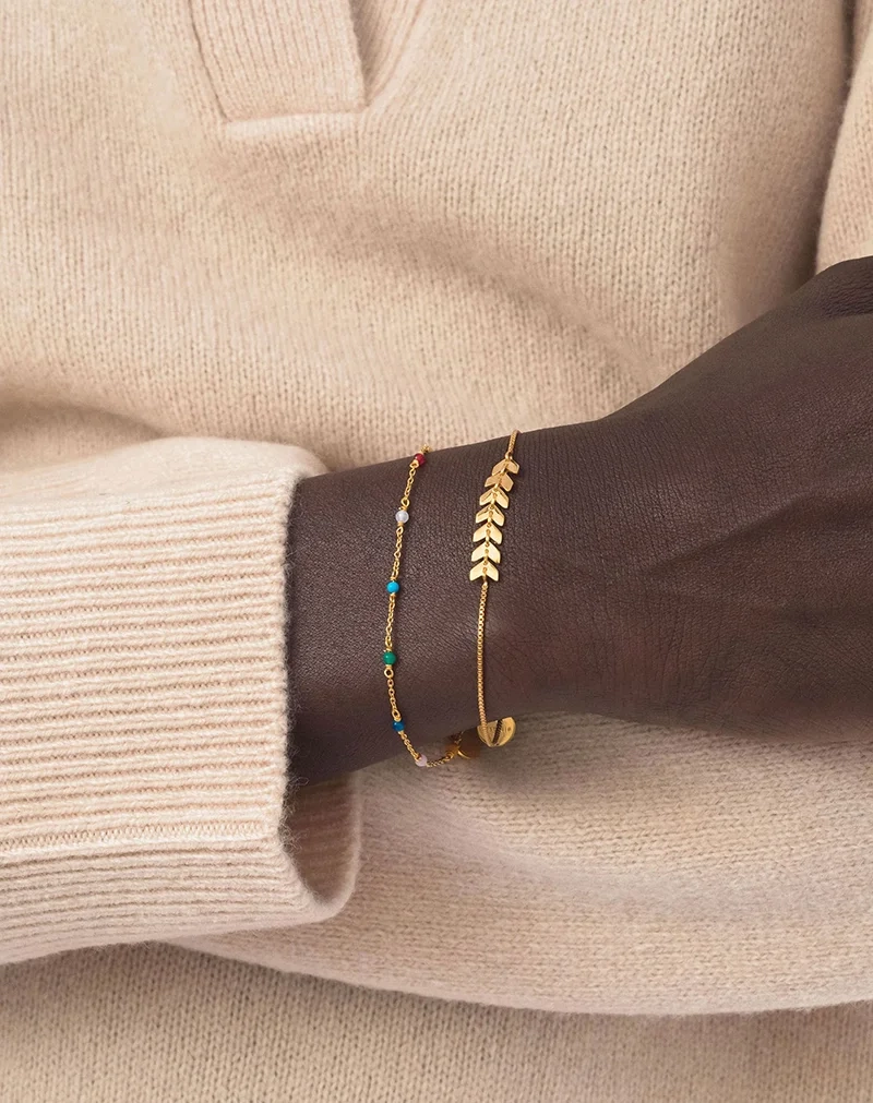 Santa Monica Bracelet Gold - Syster P - Snabb leverans & Gratis paketinslagning - Nordic Spectra