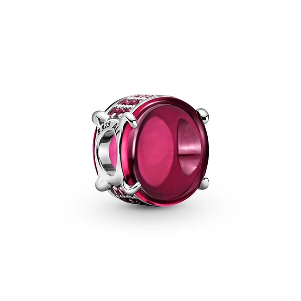 Fuchsia Rose Oval Cabochon Berlock - PANDORA - Snabb frakt & paketinslagning - Nordicspectra.se