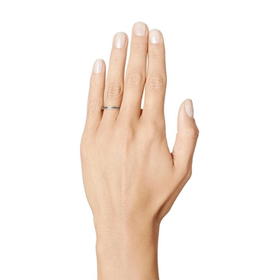Stars & Signature In Black Thin Ring White Gold - Efva Attling ringar - Snabb frakt & paketinslagning - Nordicspectra.se
