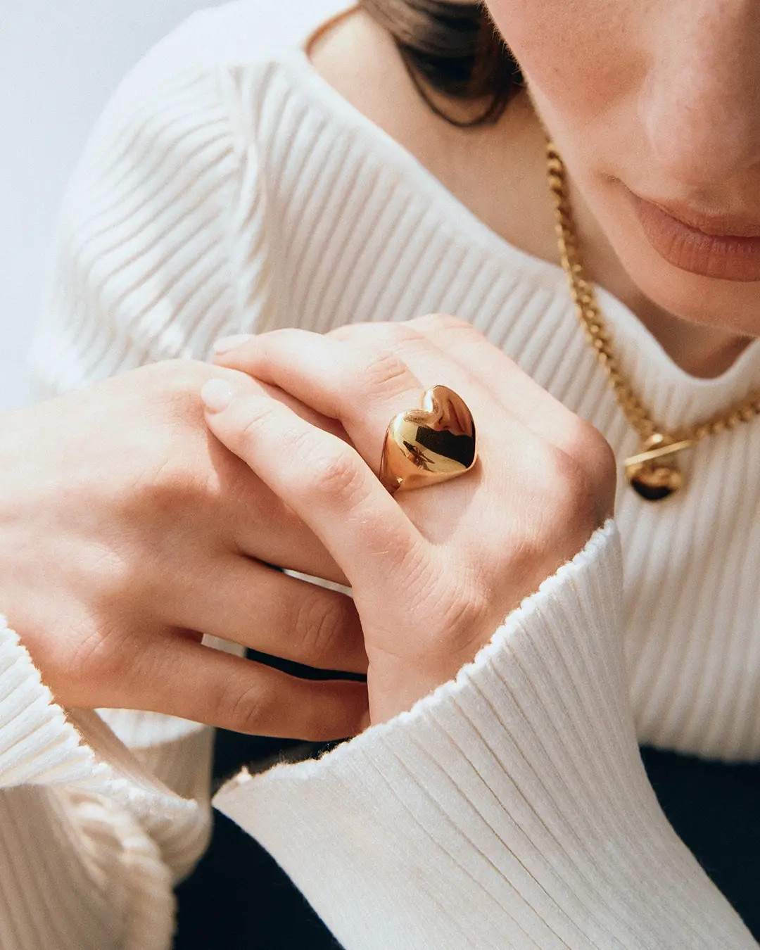 Barley Signet Ring Gold - Edblad - Snabba leveranser - Gratis paketinslagning