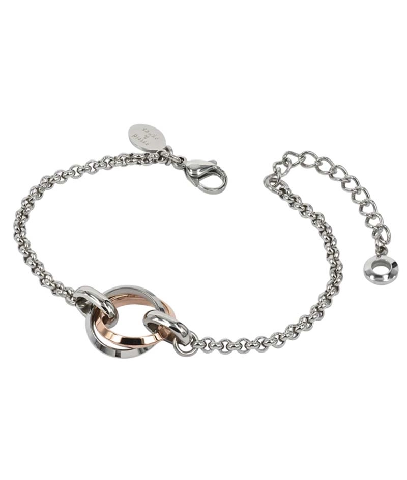 CAROLIN Armband Stål/Rosé - Astrid & Agnes - Snabb frakt & paketinslagning - Nordicspectra.se