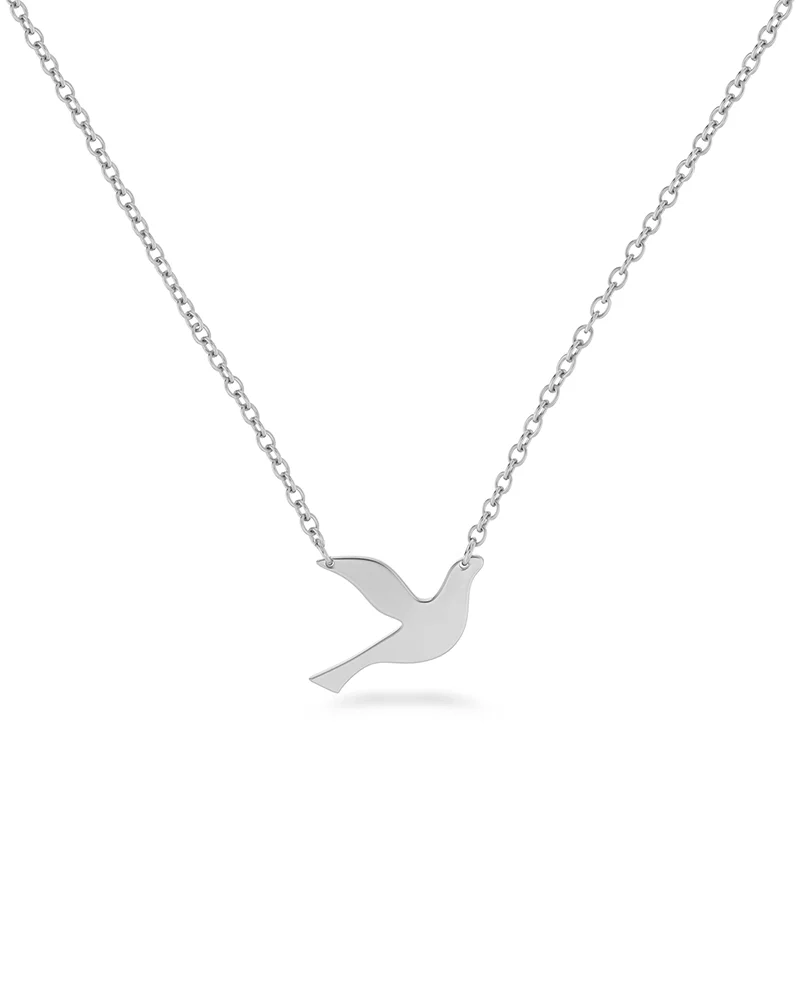 Dove Necklace Small Silver