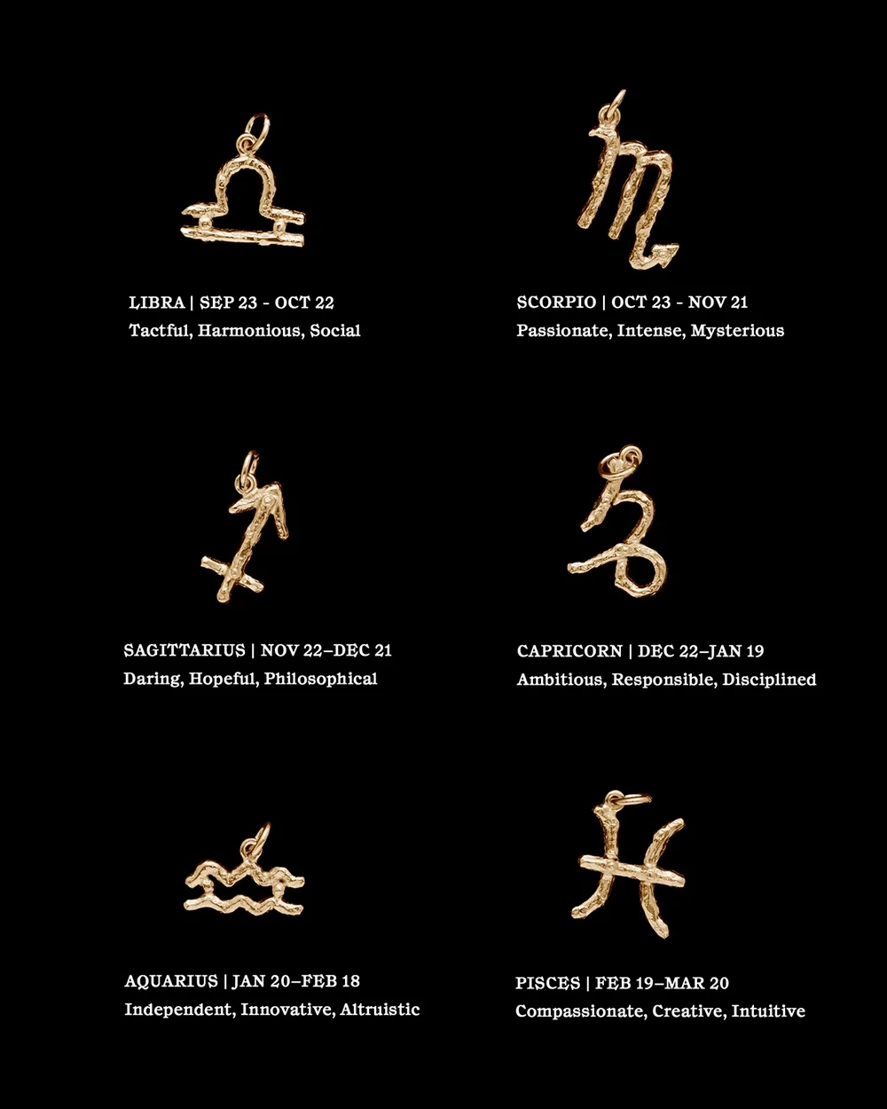 Zodiac Necklace Gold - Maria Nilsdotter - 1-2 dagars leverans - Nordic Spectra