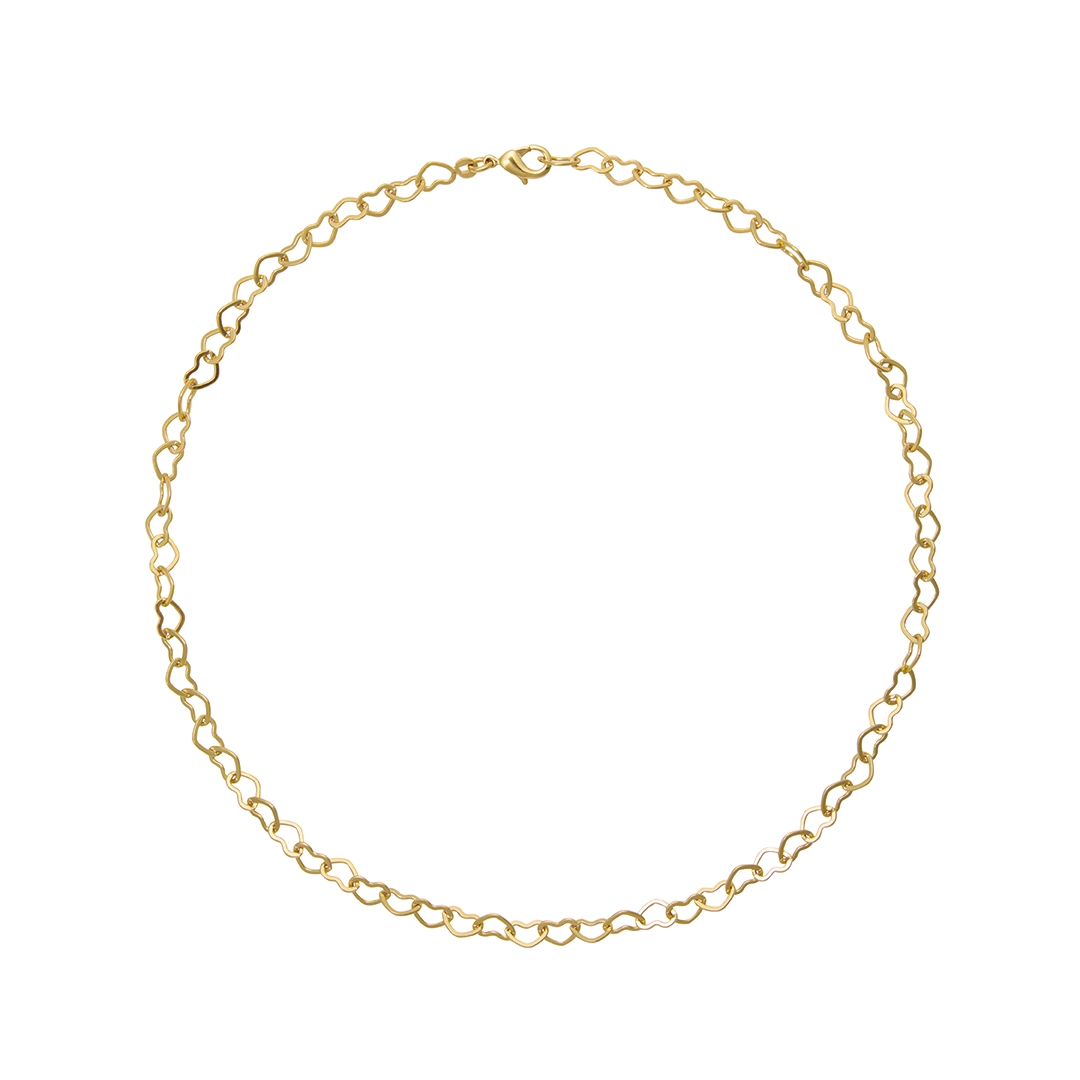 Caroline Svedbom - Heart Chain Necklace Gold