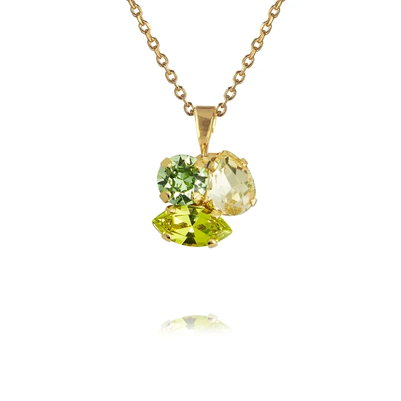 Caroline Svedbom - Ana Necklace Gold Lime Combo