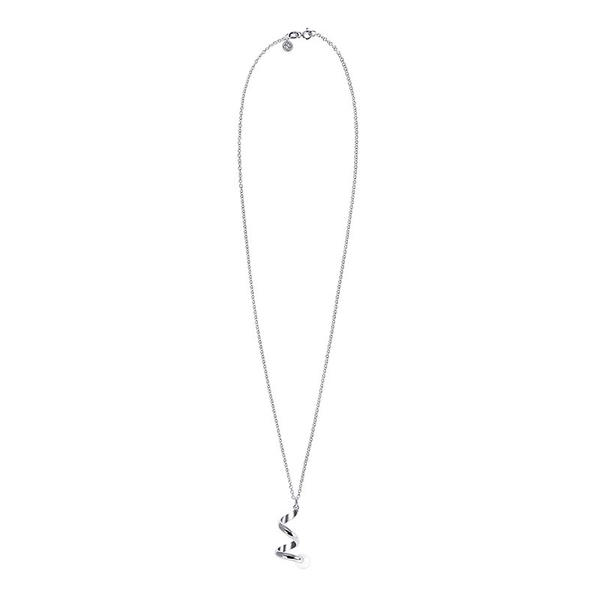 Spin On Necklace Large Silver & Pearl von Nordic Spectra, Schneller Versand - Nordicspectra.de