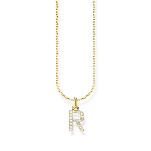 Kette mit Buchstaben-Anhänger R Gold - Thomas Sabo - Nordic Spectra