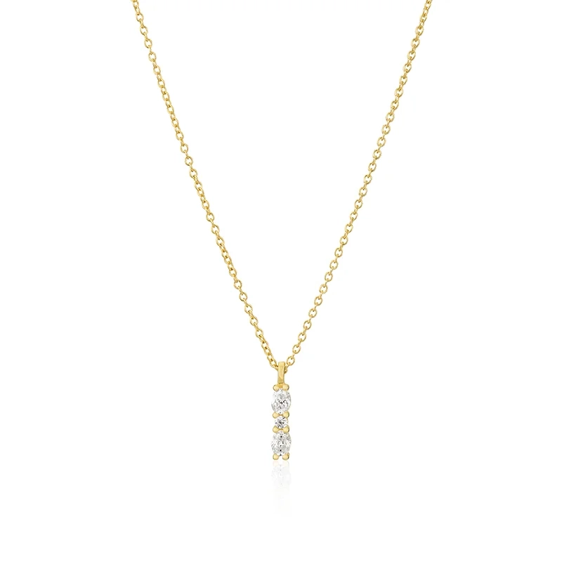 Sif Jakobs - Ellera Ovale Piccolo Halsband Guld