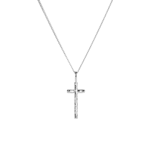 Organic Cross Necklace SIlver - Emma Israelsson - Schmuck im skandinavischen Design