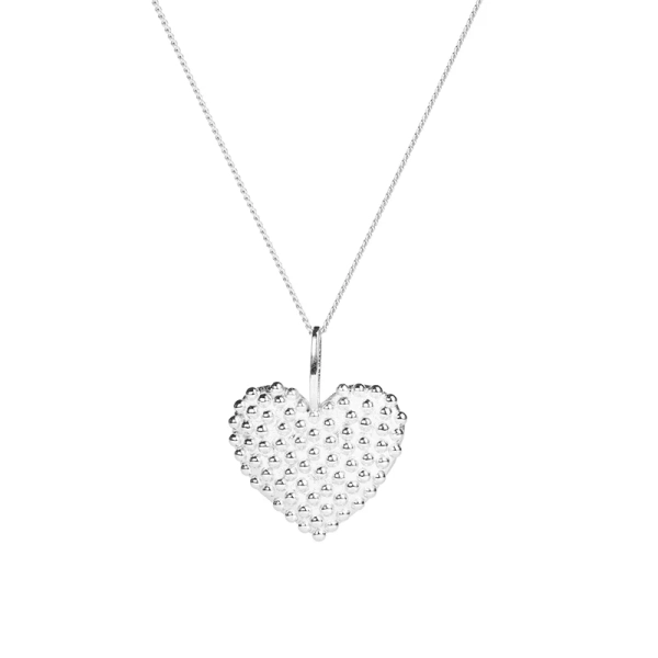 Dew Heart Necklace SIlver - Emma Israelsson - Snabb frakt & paketinslagning - Nordic Spectra