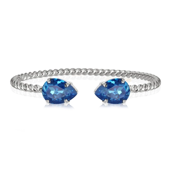 Mini Drop Bracelet Rhodium Royal Blue Delite - Caroline Svedbom - Nopea toimitus ja lahjapakkaus - Nordic Spectra
