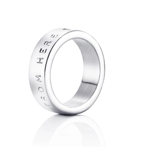 From Here To Eternity Stamped Ring White Gold - Efva Attling ringar - Snabb frakt & paketinslagning - Nordicspectra.se
