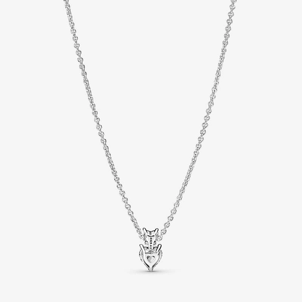 Double Heart Pendant Sparkling Collier Halsband - PANDORA - Snabb frakt & paketinslagning - Nordicspectra.se