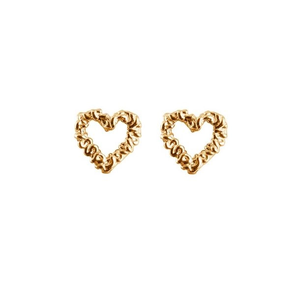 Emma Israelsson - 18K Gold Heart Earrings