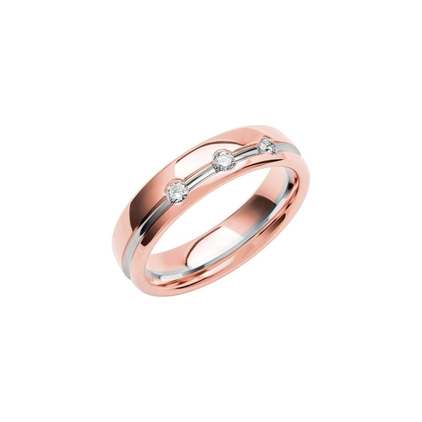 SR4019 Roséguld/Vitguld - Vigsel- & förlovningsringar - Schalins - Fri storleksändring* - Nordic Spectra