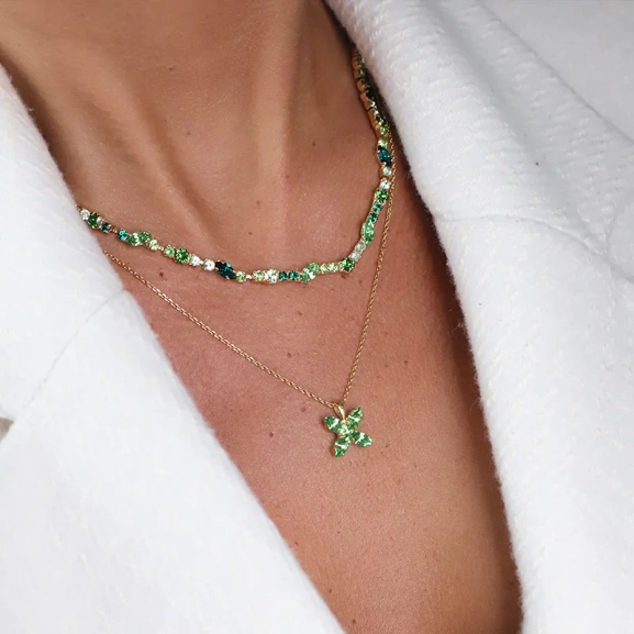 Crystal Star Necklace Gold Peridot - Maria Black - Snabb frakt & paketinslagning - Nordic Spectra