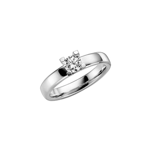 Seine 0.50 White Gold - Wedding & engagement rings - Schalins - Scandinavian design - Nordic Spectra