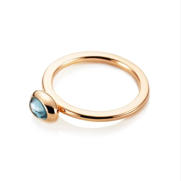 Love Bead Ring Gold - Topaz von Efva Attling, Schneller Versand - Nordicspectra.de