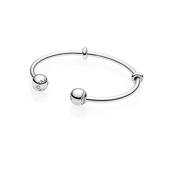Moments Silver Open Bangle