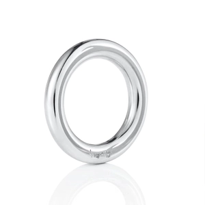 One Love Ring Platinum – statementring i platina med mjukt rundad form