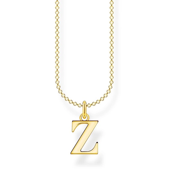 Bokstavshalsband Guld - Z - Thomas Sabo halsband - Snabb frakt & paketinslagning - Nordicspectra.se