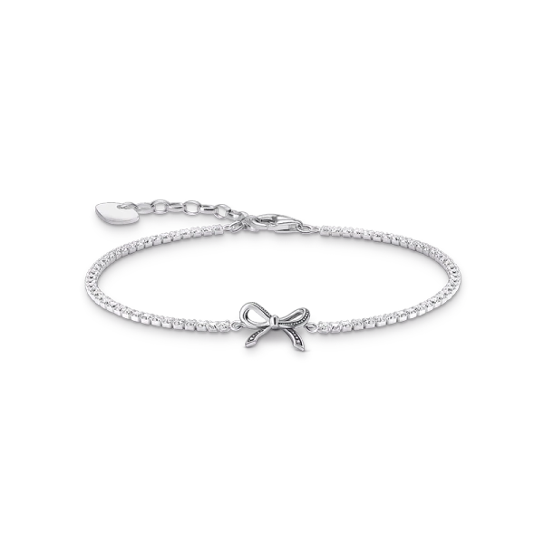 Schleifen-Armband mit weißen Steinen Silber - Thomas Sabo - Nordic Spectra