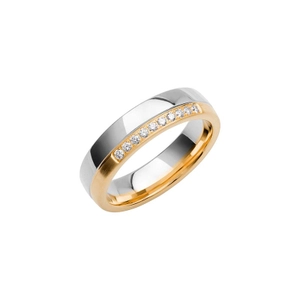 SR4007 Gold/White Gold - Wedding & engagement rings - Schalins - Scandinavian design - Nordic Spectra