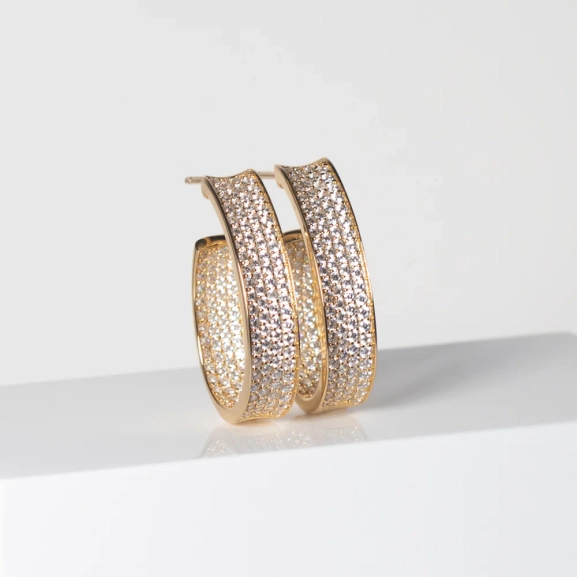 18K vergoldetes Silber.