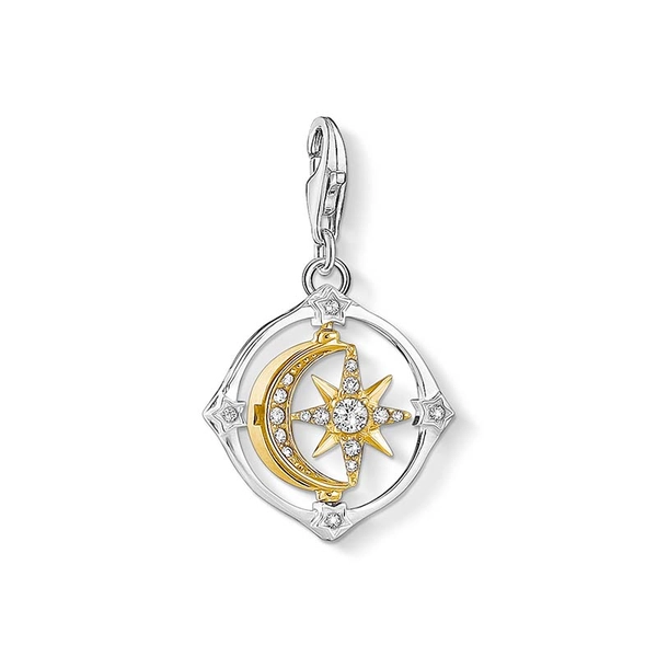 Charm-Anhänger Mond & Stern beweglich von Thomas Sabo, Schneller Versand - Nordicspectra.de