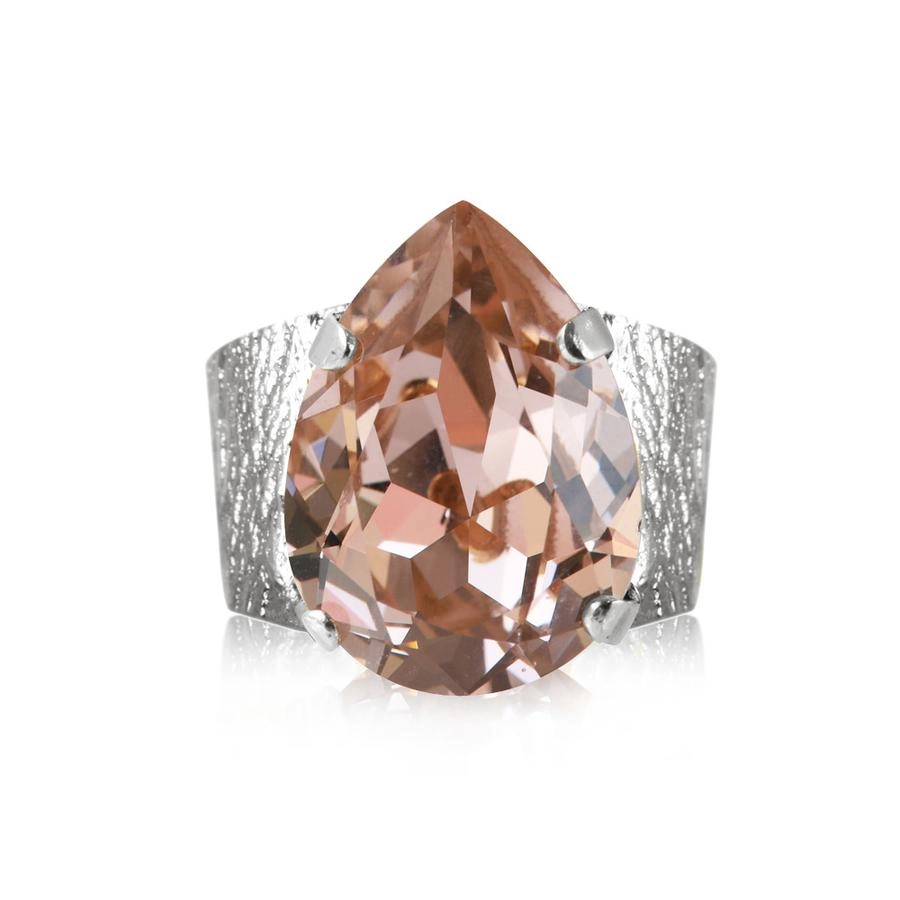 Caroline Svedbom - Classic Drop Ring Rhodium Vintage Rose