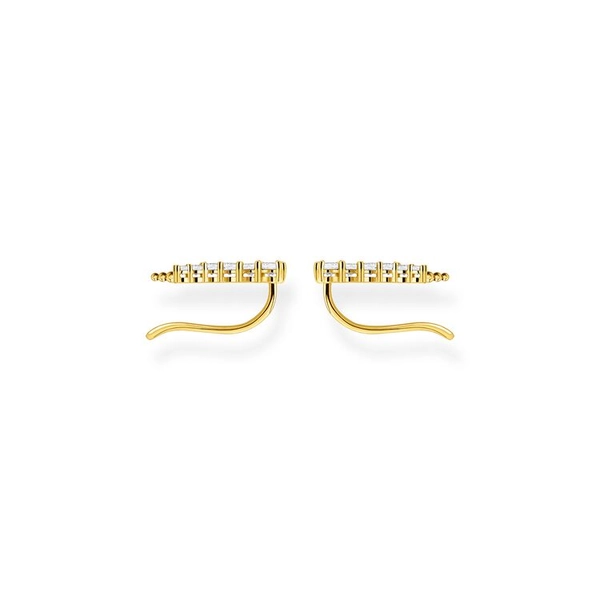 Öronklättrare Vita Stenar Guld - Thomas Sabo örhängen - Snabb frakt & paketinslagning - Nordicspectra.se