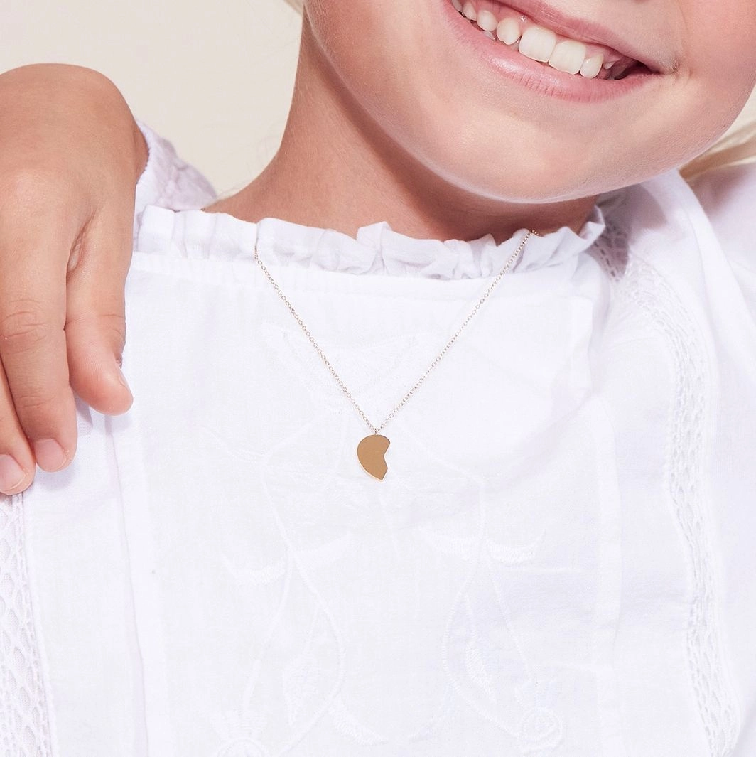 Friendship Heart Necklace Child Steel - Edblad - Snabb frakt & paketinslagning - Nordicspectra.se