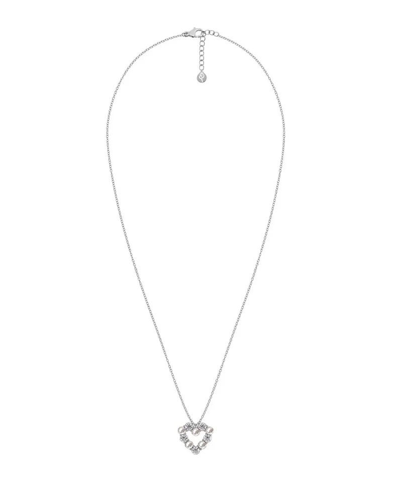 Affinity Pearl Heart Necklace Steel - Edblad - Snabb leverans - Gratis paketinslagning