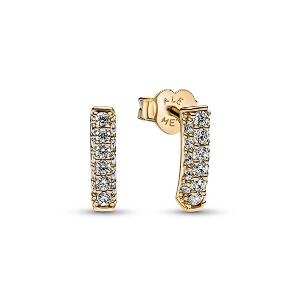 Pandora Timeless Pavé Single-row Bar Stud Earrings - PANDORA - Suuri valikoima & ilmainen lahjapaketointi - Nordicspectra.fi