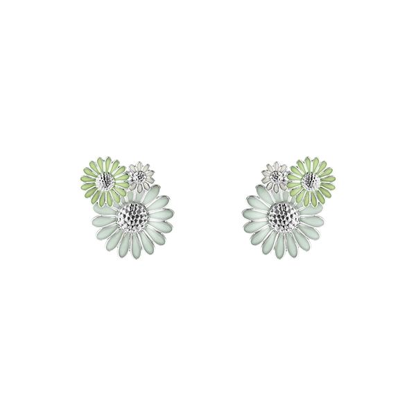 Daisy x Stine Goya Green & White Earrings - Georg Jensen - Suuri valikoima & ilmainen lahjapaketointi - Nordicspectra.fi