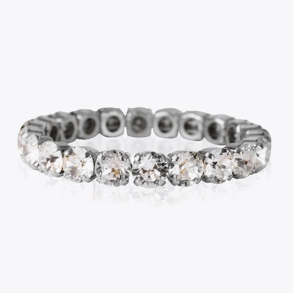 Caroline Svedbom - Gia Stud Bracelet Rhodium Crystal